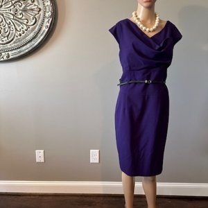 CALVIN KLEIN ELEGANT PURPLE DRESS